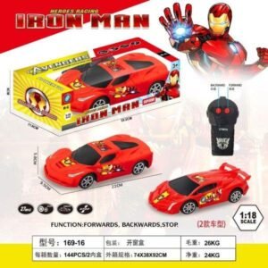 Two way remote control car (Iron Man) children's simulation remote control car model car
