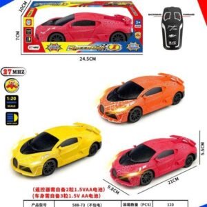 (Excluding electricity) Two way with lights Bugatti remote control car