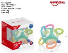 Pastel 6-Sided Twist Rotating Teether Ball