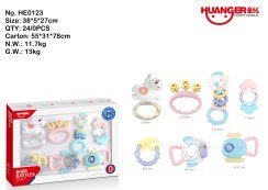 Pastel AB Rattle (7PCS
