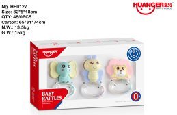 Pastel AB Rattle (3PCS