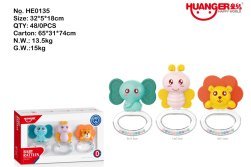 Euro-american Style AB Rattle (3PCS