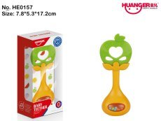 Silicone Fruit Rattle (Apple