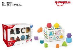 Educational Rectangular Shape Sorter With Blocks