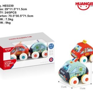 Soft Cloth Car (2 Style 4-Wheel) Police Car / Taxi