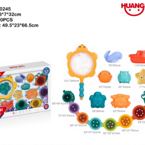 Bath Play Ocean (16PCS) Turtle Net