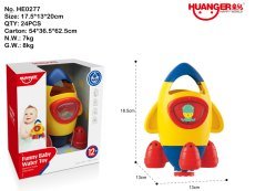Rotating Water Spray Rocket Shower Head
