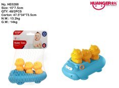 Bath Play Vinyl Hippo Boat