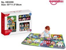 Baby Soft Cloth Car + Play Mat Set