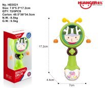 Cartoon Rattle Stick (Green