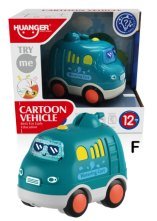 Fun Light & Sound Friction Cartoon Car Single Pack -F Style (Water Spray Car