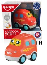 Fun Light & Sound Friction Cartoon Car Single Pack -H Style (Jeep