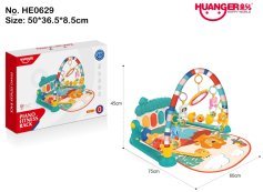 Kick-and-play Piano Baby Gym + Fence (Green