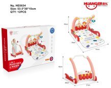 2-In-1 Kick Fitness Baby Walker (Red