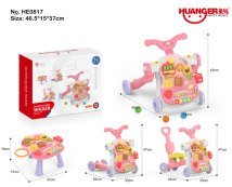 4-In-1 Cake Baby Walker (Pink