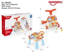 2-In-1 Baby Walker + Activity Table (Girl Style