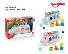 Educational Bus Mini Xylophone (Pastel