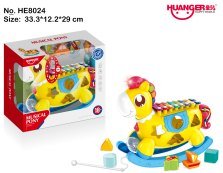 Rocking Horse Musical Xylophone (Bright Yellow