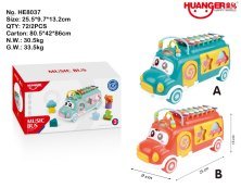 Educational Bus Mini Xylophone (Dark Color