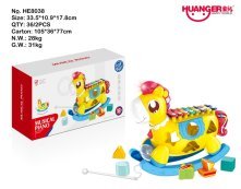 Rocking Horse Musical Xylophone (Bright Yellow