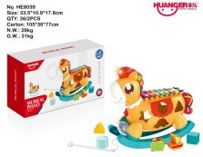 Rocking Horse Musical Xylophone (Orange Yellow