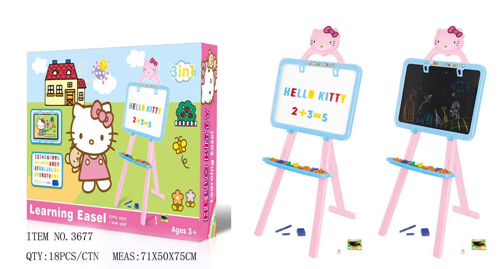 KT Cat Kids Double-sided Drawing Board -KT Cat Series
