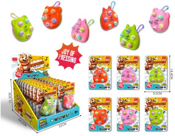 Educational Kids Handheld Game Desktop Ultraman / Space / Fruit Animal Lottery (4 Style Mixed) (3xAA Batteries, Battery Not Included