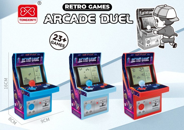Large Arcade Tetris Handheld Game (2xAA Batteries, Battery Not Included