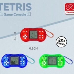 Mini Educational Tetris Handheld Game Bat-shaped Bead Chain Pendant (2xAG13 Batteries, Battery Included