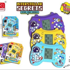 Medium Screen Controller-shaped Educational Tetris Handheld Game (2xAAA Batteries, Battery Not Included
