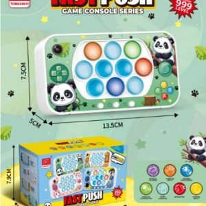 Educational Pop Toy Whack-a-mole Game Quick Push Handheld Game Dinosaur Music Park (3xAAA Batteries, Battery Not Included